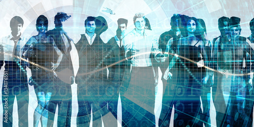 Valokuva Motivated Workforce