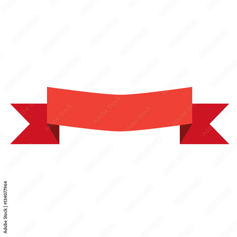 red banner ribbon and label on white background. red banner ribb red banner ribbon and label on white background. red banner ribb