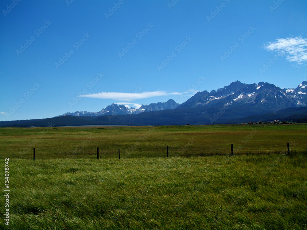 Naklejka premium Idaho Sawtooth Mountains V