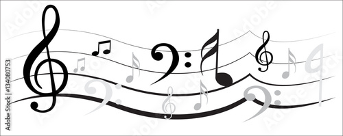 Music Note with Music Simbols