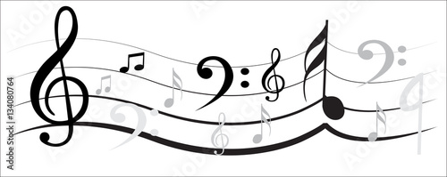 Music Note with Music Simbols