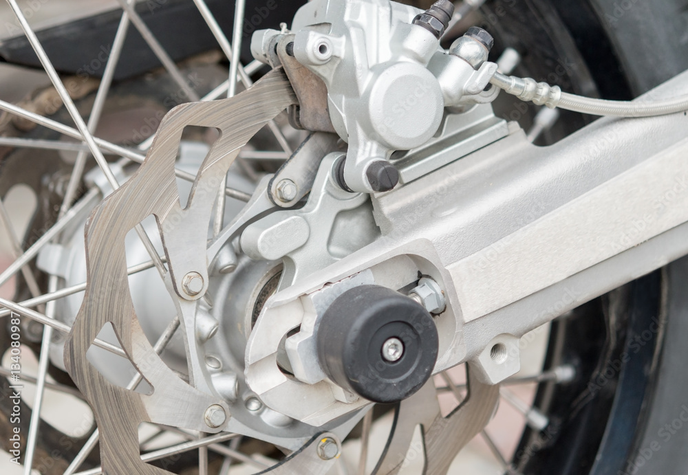 Fototapeta premium Wheel of motorcycle