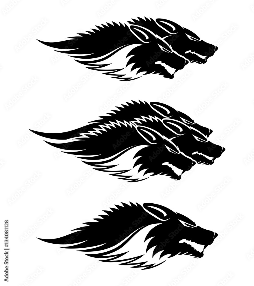 Obraz premium Wolves signs.