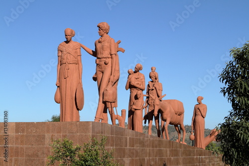 Das Märtyer Denkmal von Mekele in Äthiopien, photo