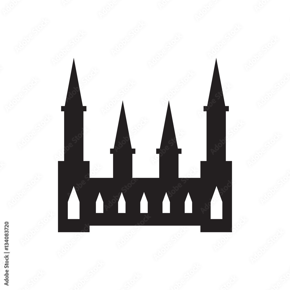 castle icon illustration