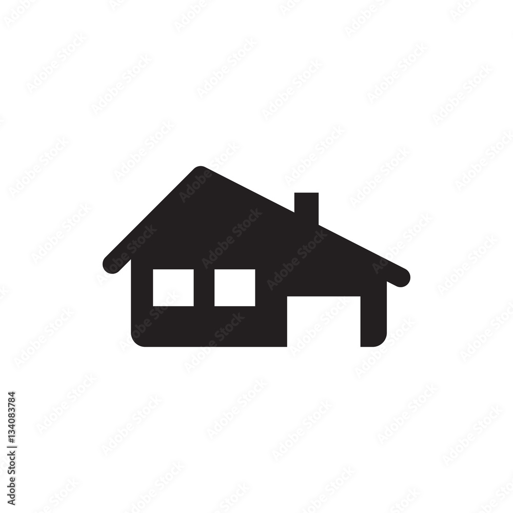 Fototapeta premium house building icon illustration