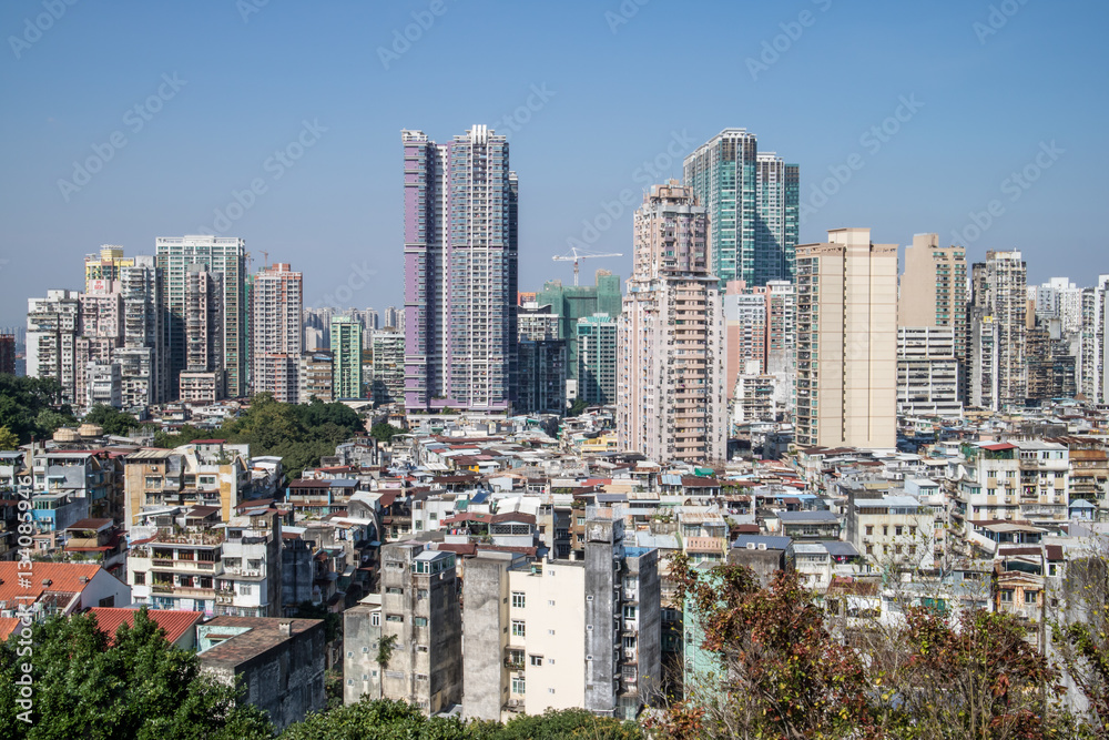 Macau city and its skyline