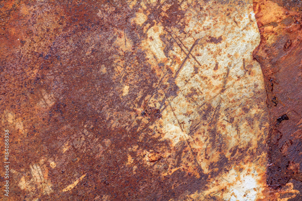 Rusty metal texture, Rusty metal background for interior, exterior or industrial construction concept design.