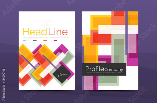 Straight lines geometric business report templates