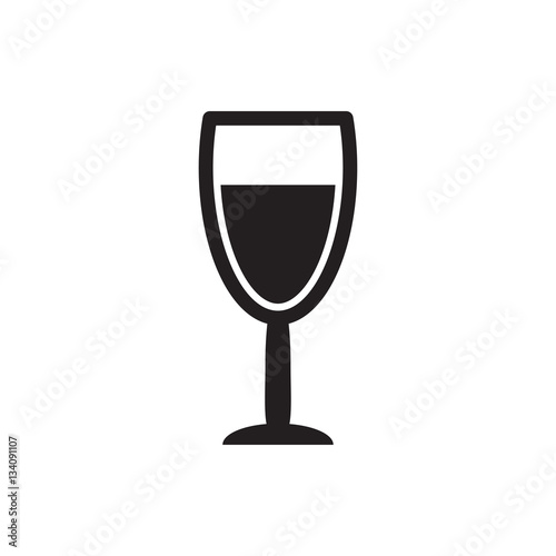 wine glass icon illustration