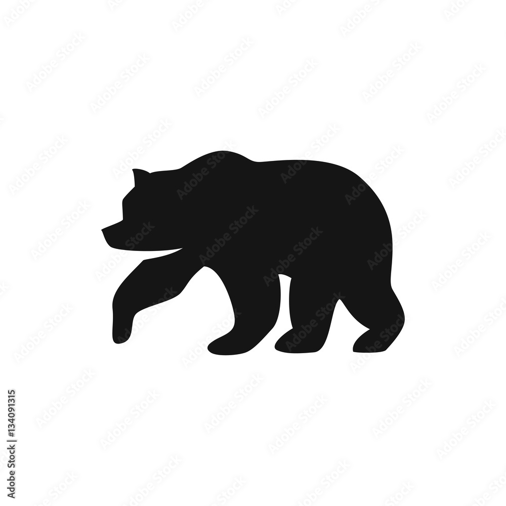 Fototapeta premium bear icon illustration