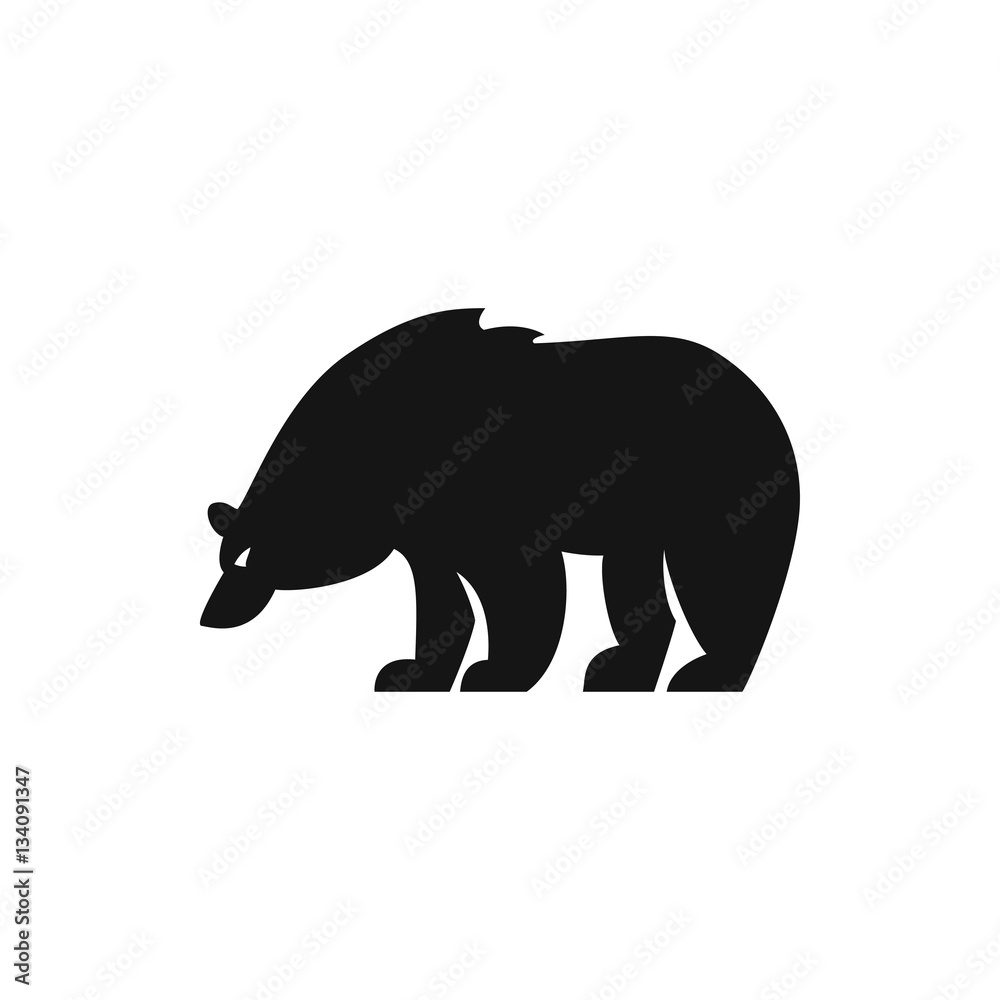Obraz premium bear icon illustration