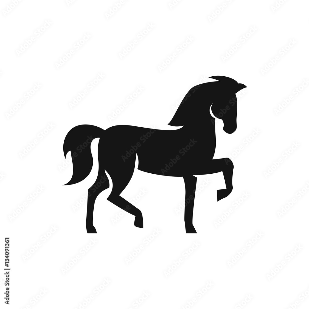 Horse Flat Icon Stock Vector by ©prosymbols 173927294