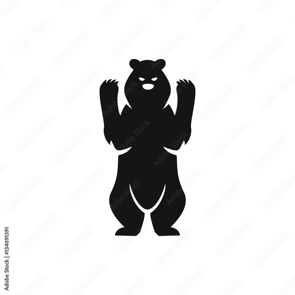 Fototapeta premium bear icon illustration