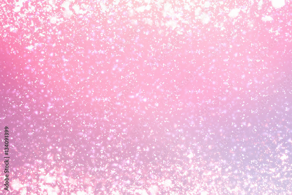 Abstract silver bokeh glitter lights on serenity or pink background. Round defocused circle particles Abstract silver bokeh glitter lights on serenity or pink background. Round defocused circle particles