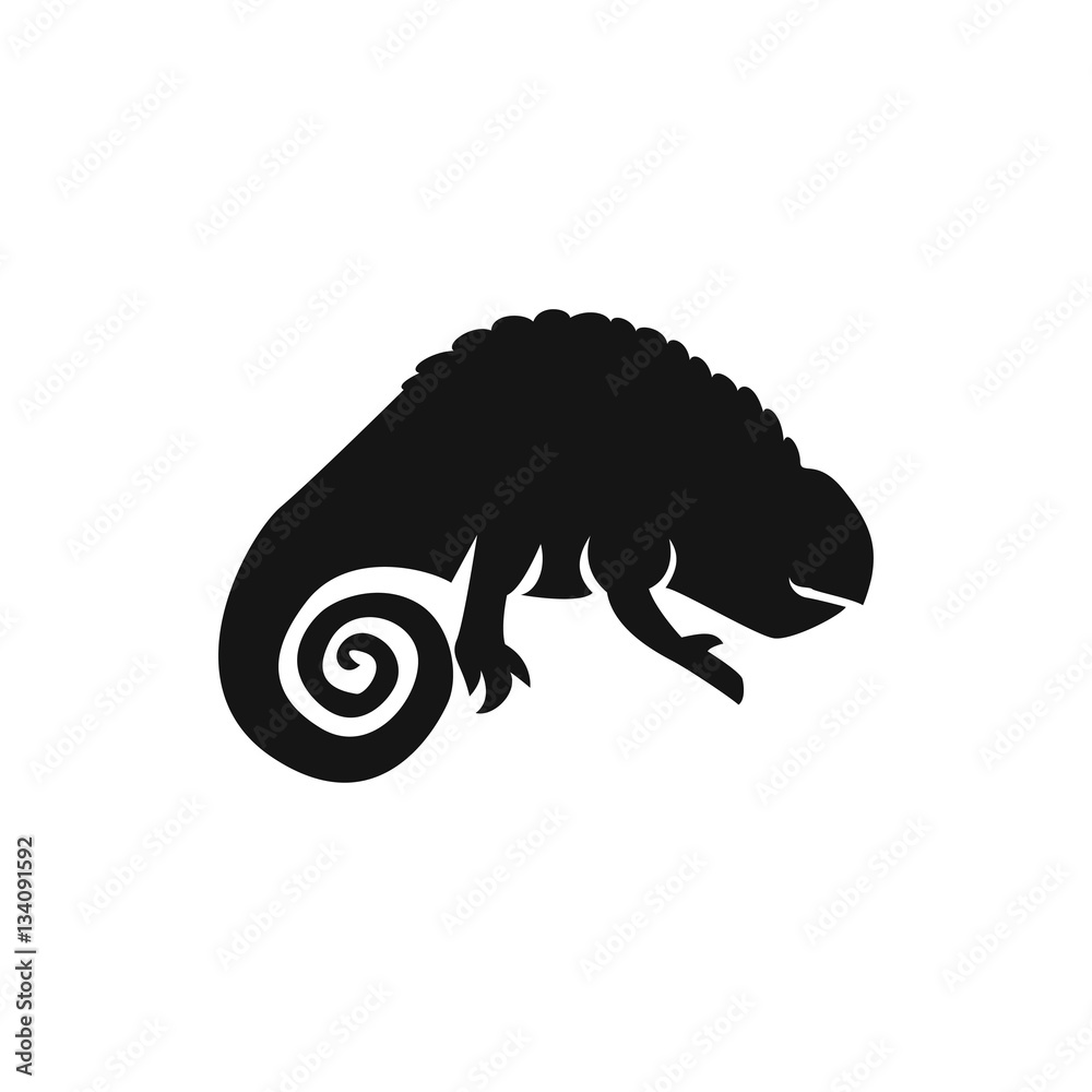 chameleon icon illustration chameleon icon illustration