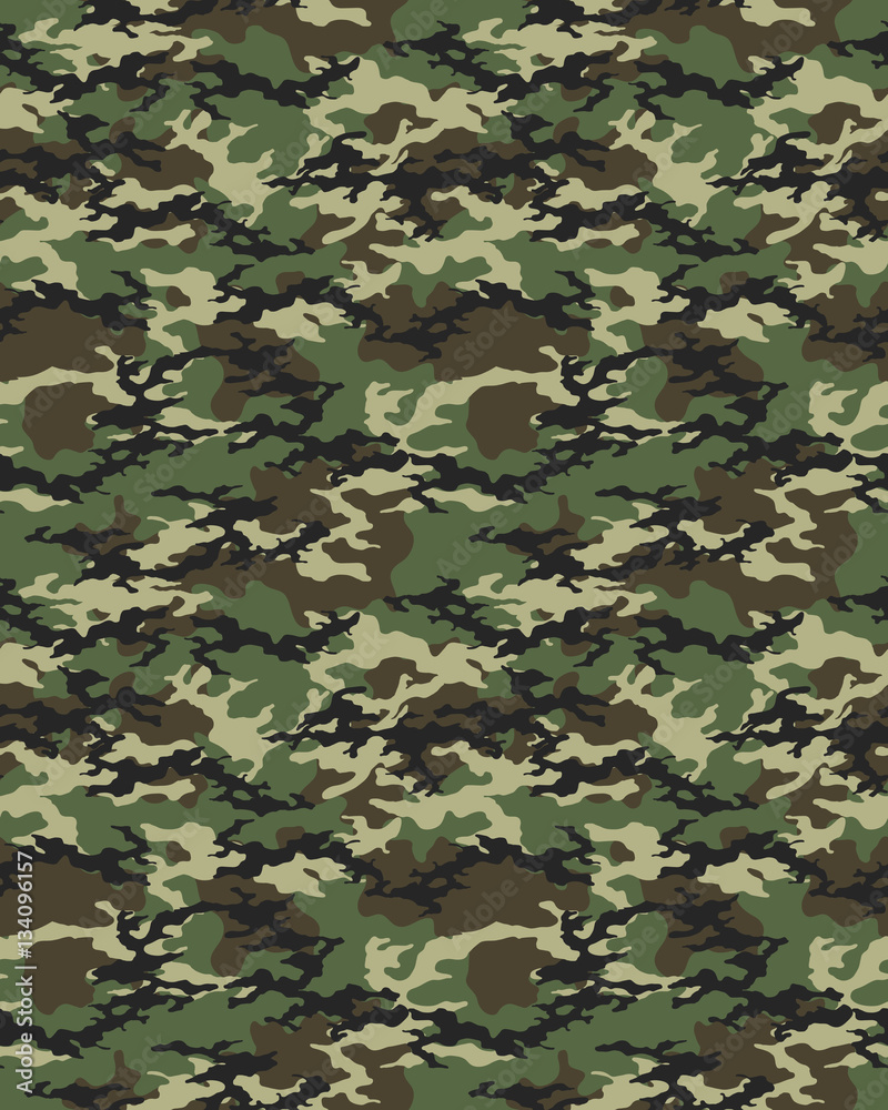 Fashionable camouflage pattern, military print .Seamless illustration ...