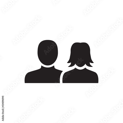 man and woman icon illustration