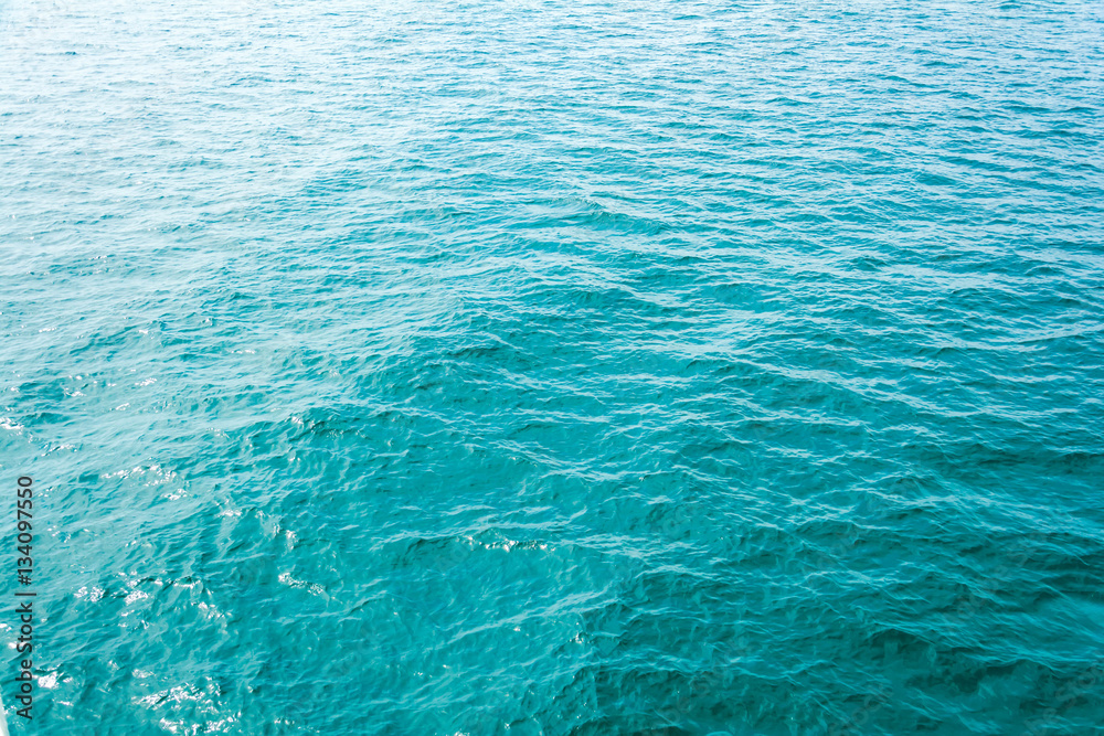 Blue sea and a moving Blue sea and a moving