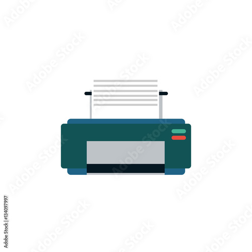 printer flat icon