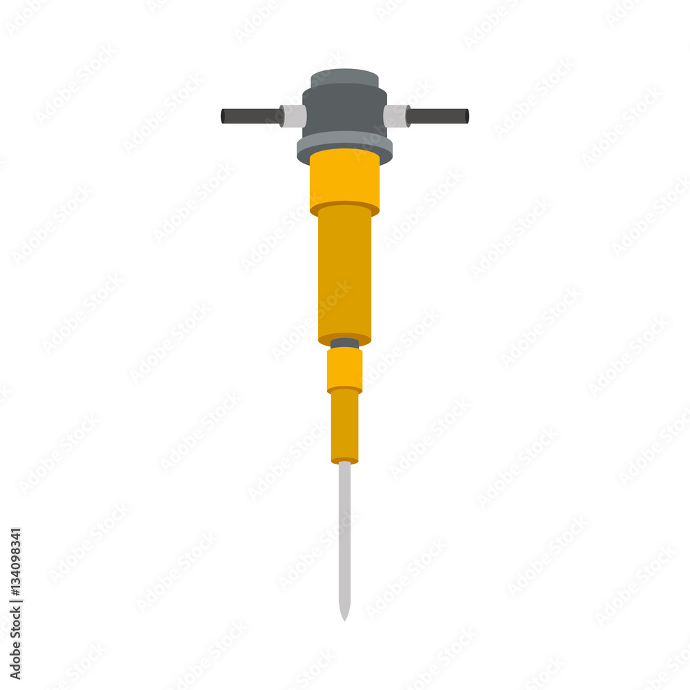 demolition drill construction tool icon vector illustration demolition drill construction tool icon vector illustration