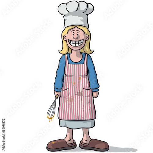 smiling woman cook