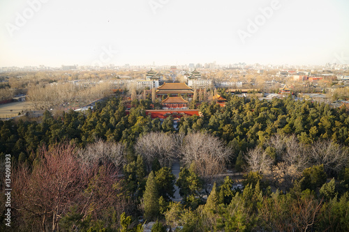 architecture building and decoration of the Forbidden City in Beijing,China