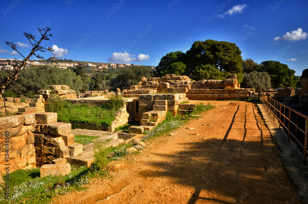 Valley of the Temples in Agrigento on Sicily, Italy