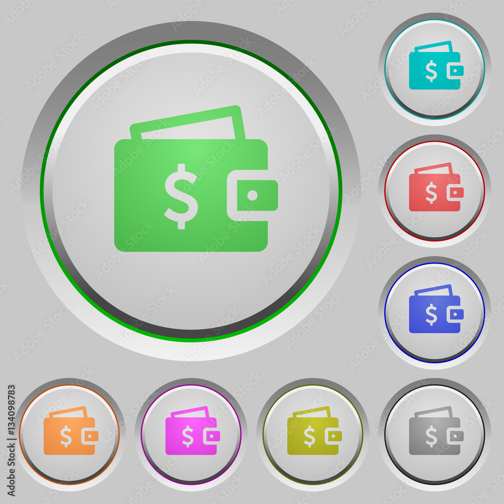 Dollar wallet push buttons Dollar wallet push buttons