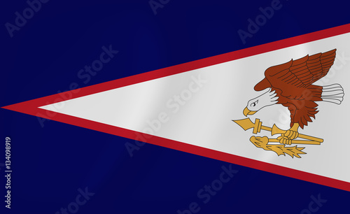 American Samoa waving flag photo