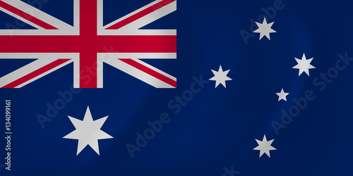 Australia waving flag