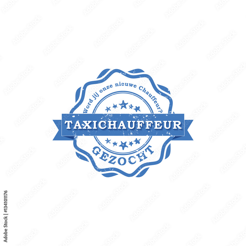Word jij onze nieuwe chauffeur? Taxichauffeur gezocht - stamp