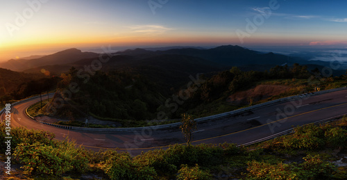 Doi Inthanon National park sunrise