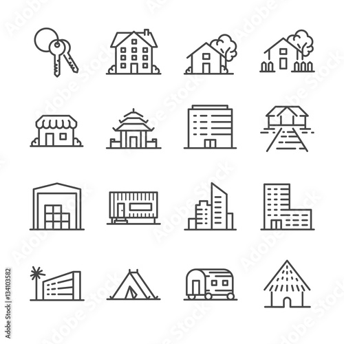 Property icon set