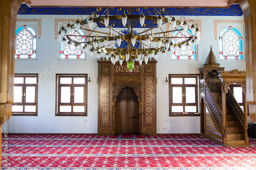 Canvas Print Bosnian Turksih mosque interior