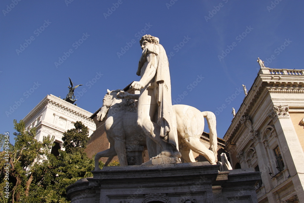 Place du Capitole à Rome, Italie	