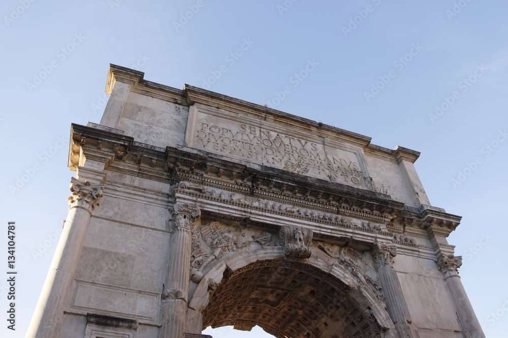 Arche, Forum antique romain à Rome, Italie