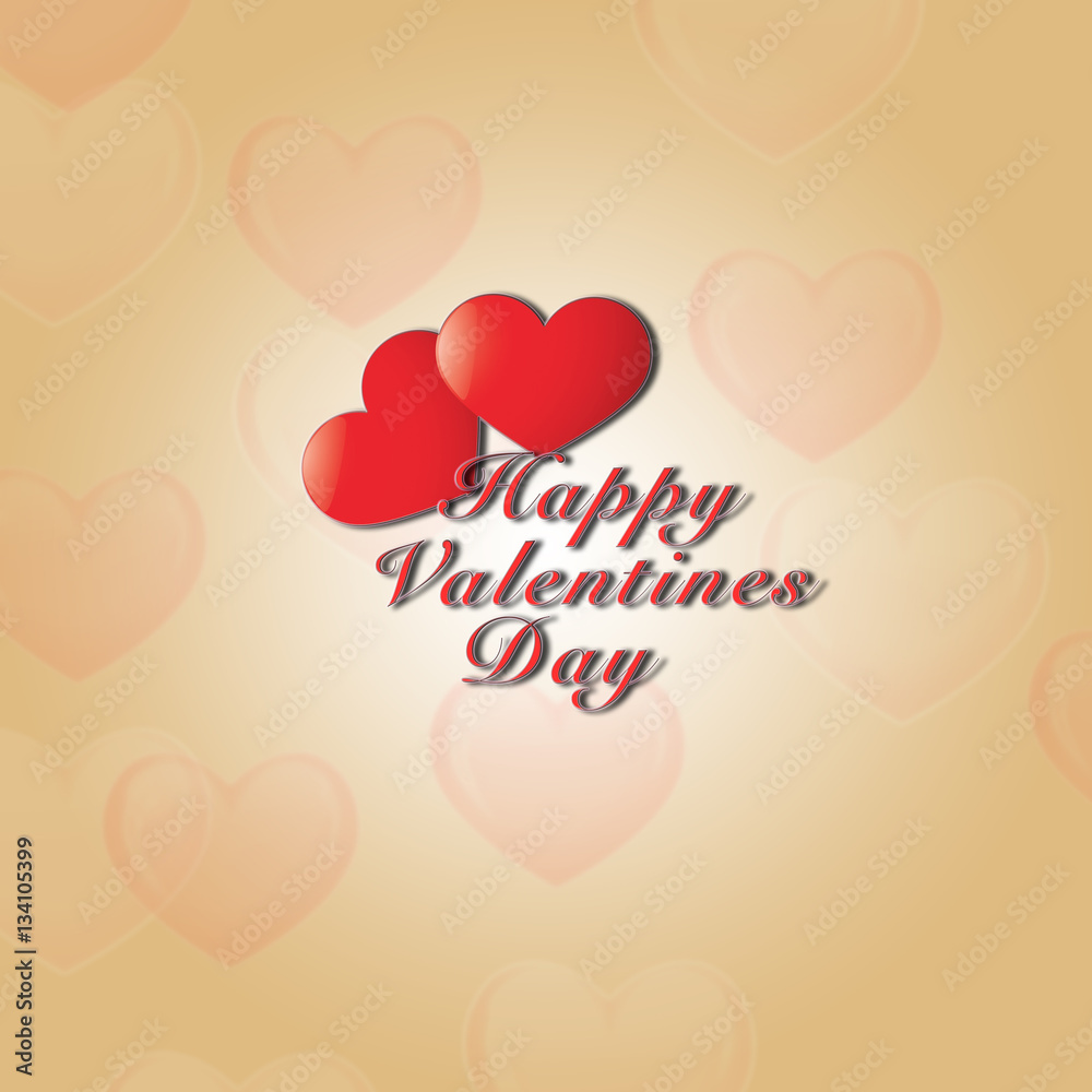 valentine’s day background with heart shapes.