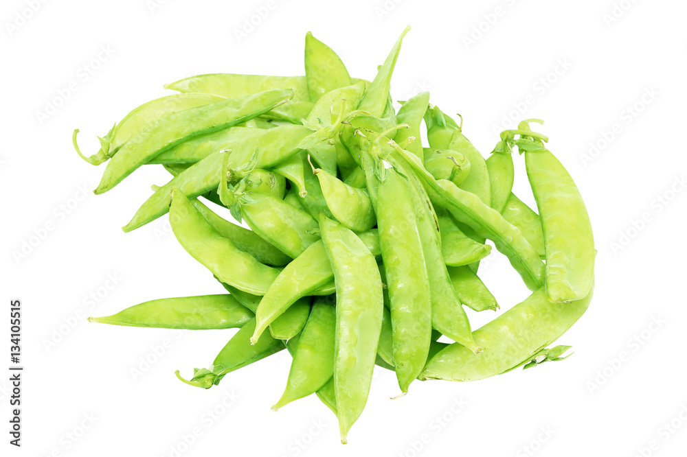 Fresh peas isolated on white background Fresh peas isolated on white background