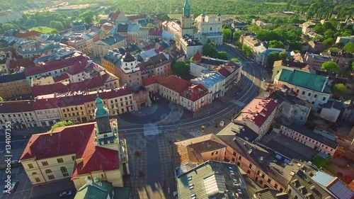 Lublin, stare miasto - przelot nad bramą Krakowską photo