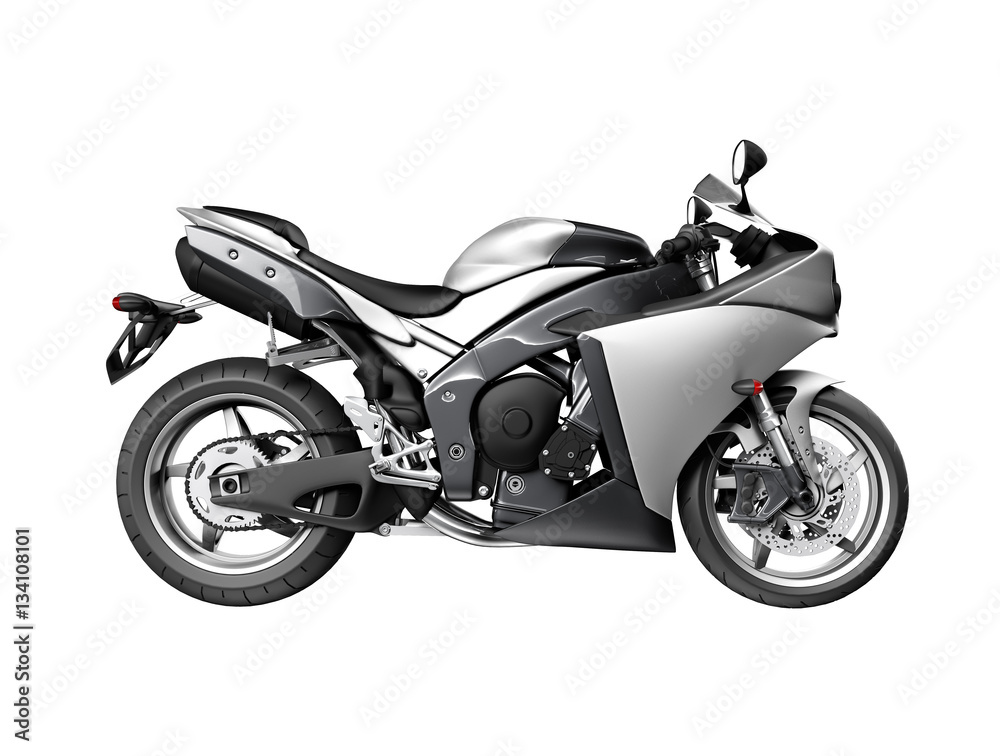 Fototapeta premium Modern bike rendering isolated