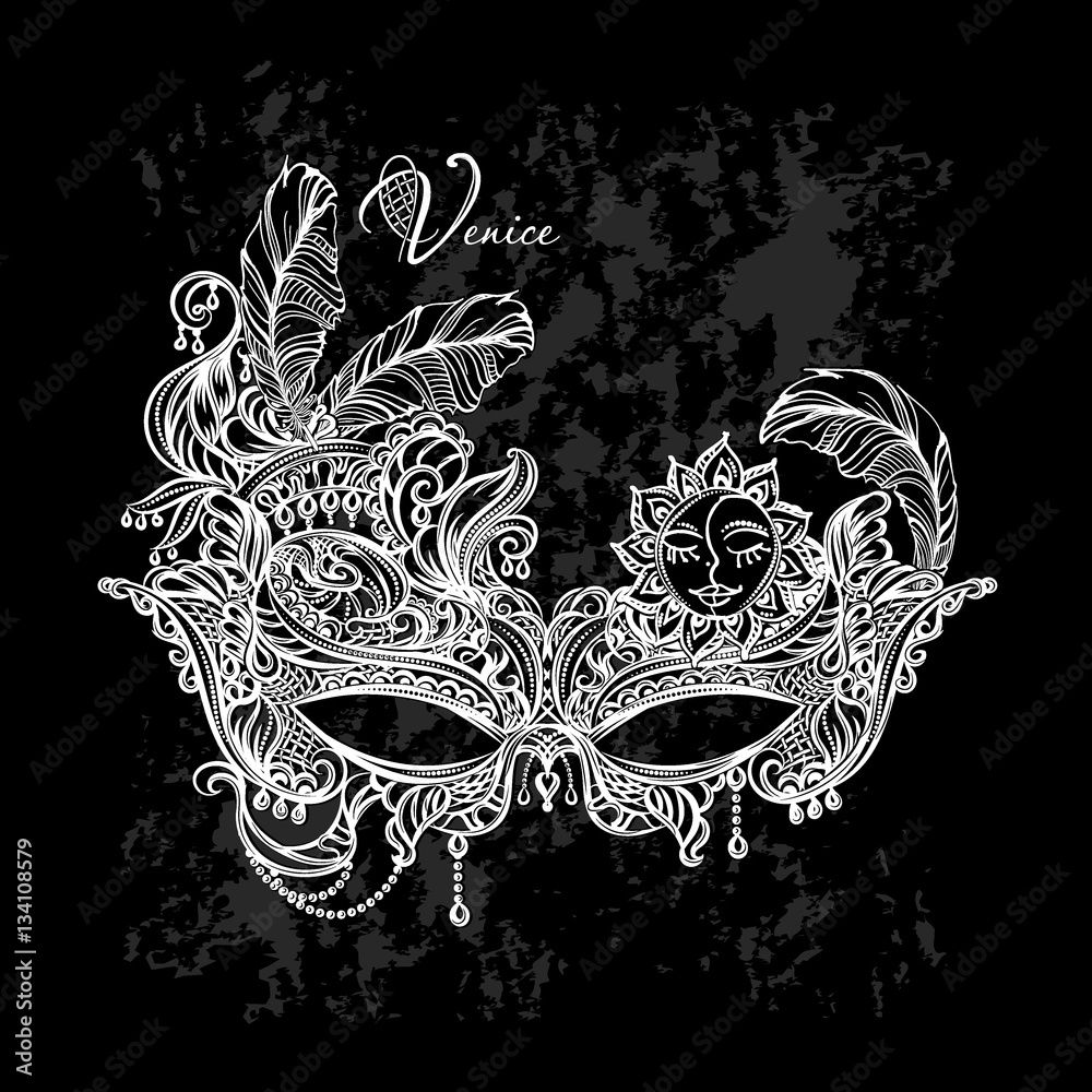 Venetian lace mask