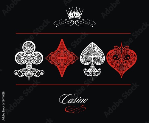 Playing Card Ornamental Stock Vector Adobe Stock