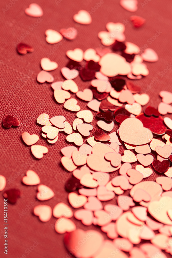 heart confetti background heart confetti background