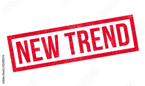 New Trend rubber stamp. Grunge design with dust scratches. Effects can be easily removed for a clean, crisp look. Color is easily changed.