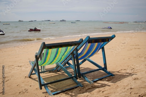 sea and chair