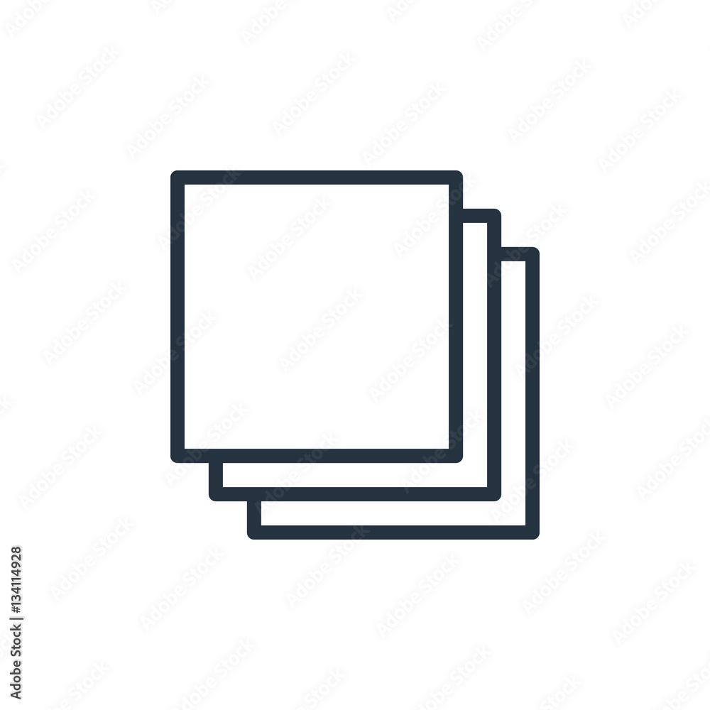 document, paper, blank web thin line icon on white background; document, paper, blank web thin line icon on white background;