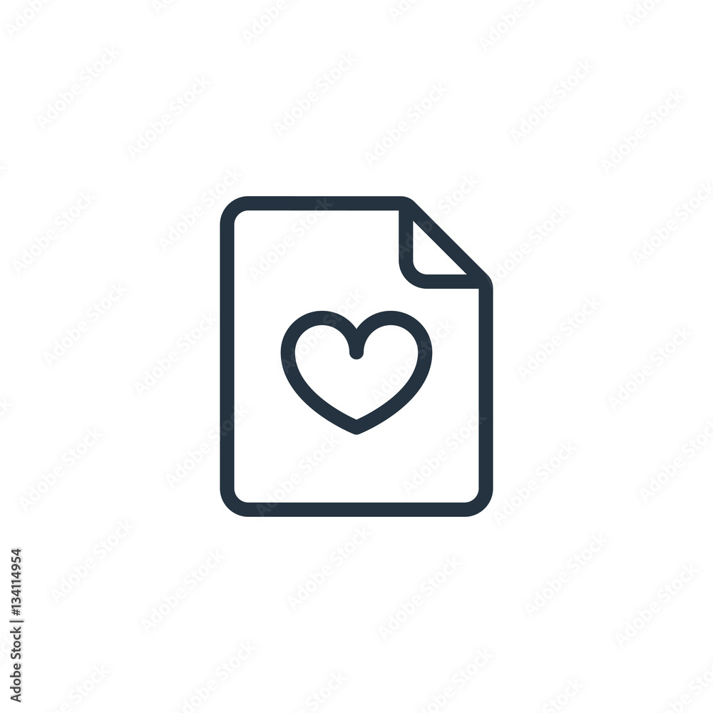 document, paper, blank web thin line icon on white background; document, paper, blank web thin line icon on white background;