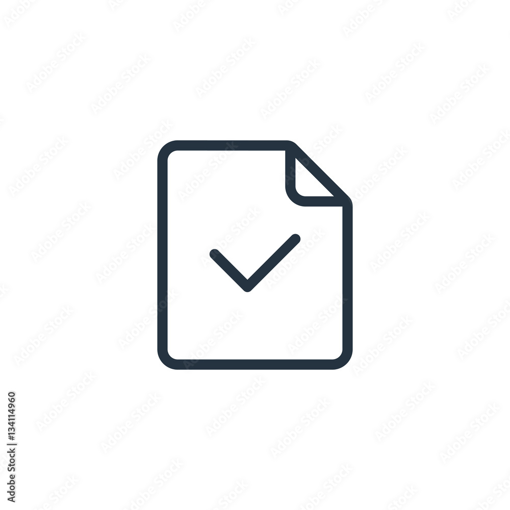 document, paper, blank web thin line icon on white background; document, paper, blank web thin line icon on white background;