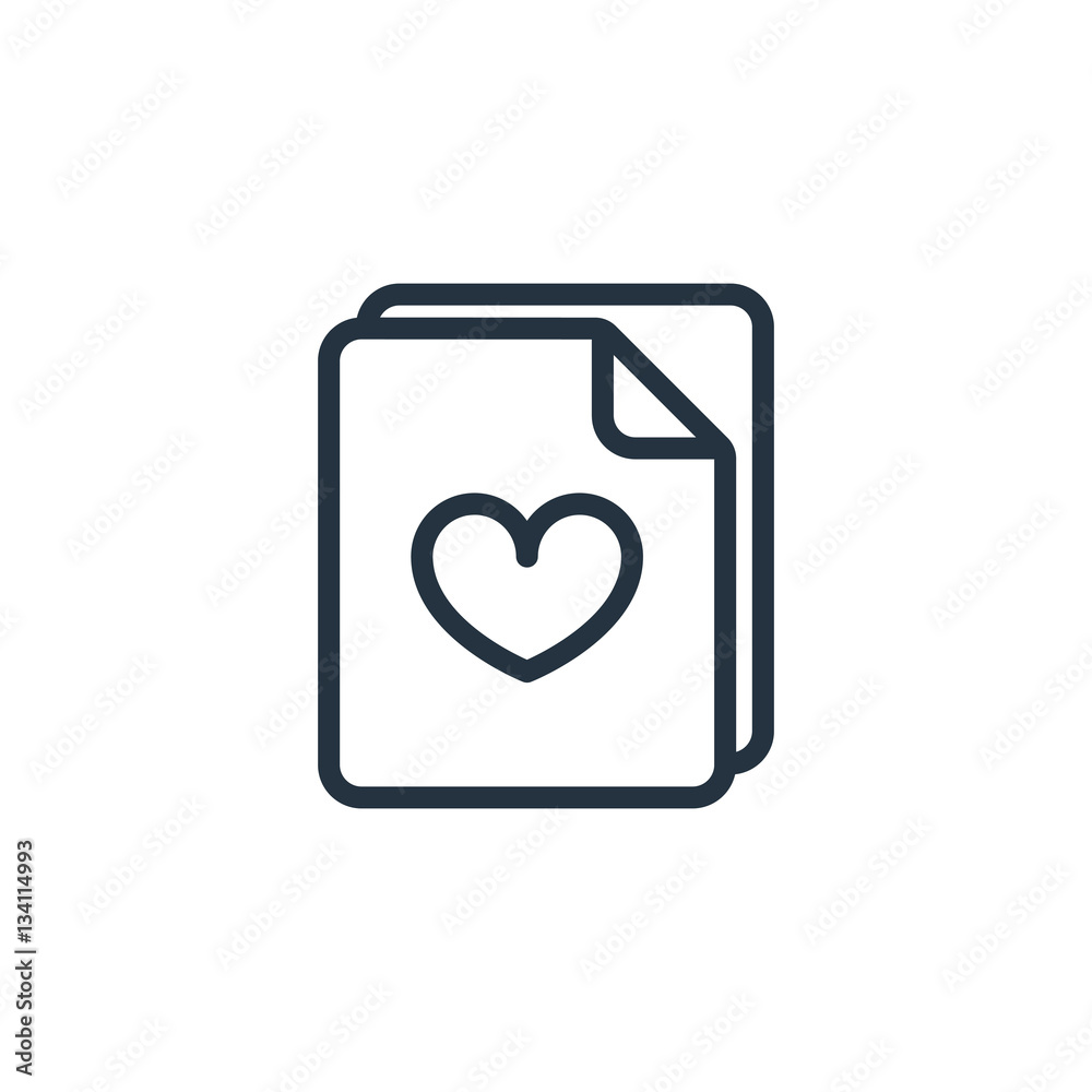 document, paper, blank web thin line icon on white background; document, paper, blank web thin line icon on white background;